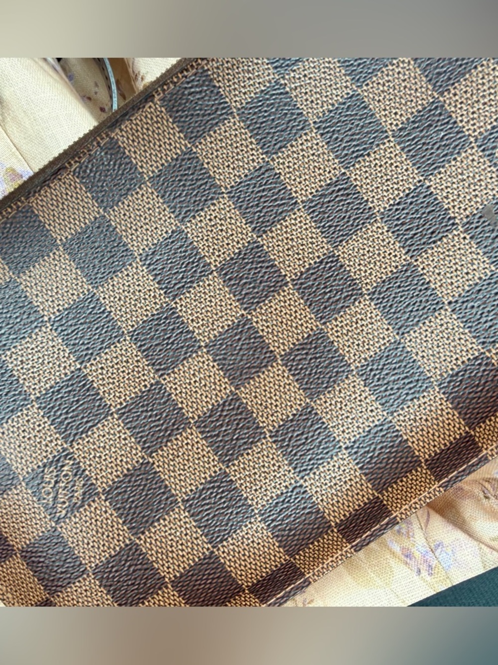 LOUIS VUITTON NEVERFULL GM WITH POUCH- DARK CHOCOLATE, EXCELLENT CONDITION - Picture 14 of 16